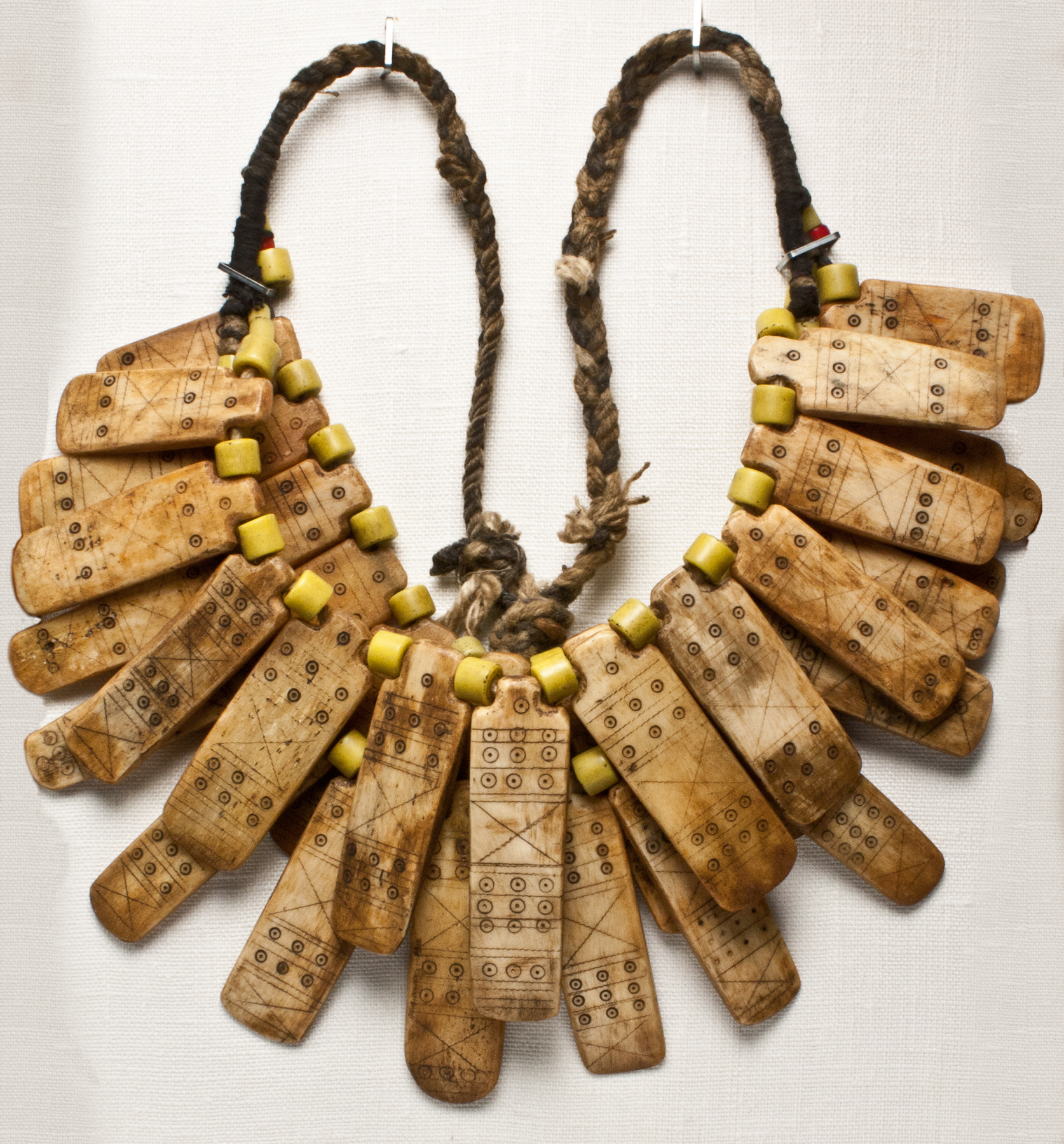 tabular bone necklace